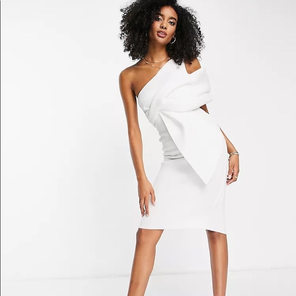 NWT ASOS bright white cold shoulder tank dress - Picture 9 of 12